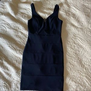 Black bodycon dress